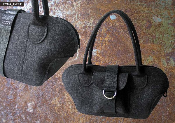 EMMA_File_Handtasche _Wollfilz-Leder_Anthrazit